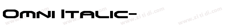 Omni Italic字体转换